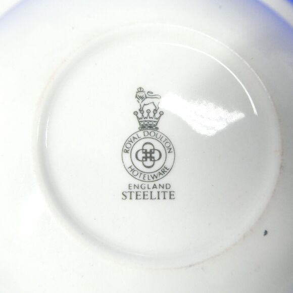 Royal Doulton Hotelware Steelite Black/White Creamer & Saucer - Picture 6 of 13